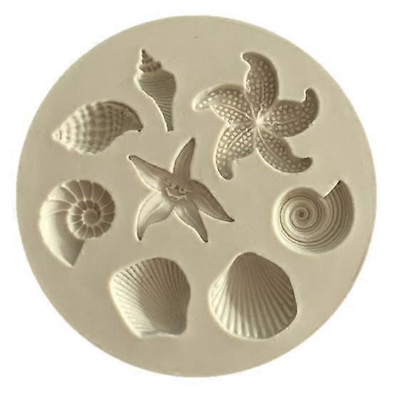 Conch Starfishs Shell Shape Silicone Cake Mold Candy Bakeware Decorating Tool