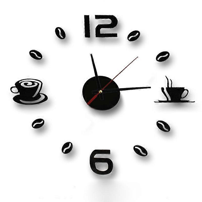 Type A DIY Coffee Cup Creative Acrylic Wall Clock