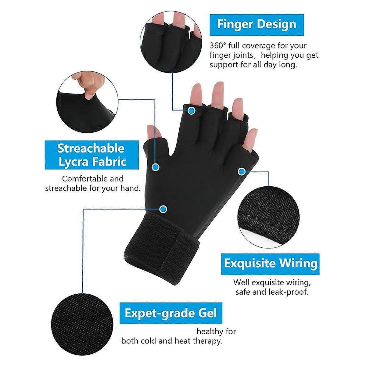 Icing Finger Steam Pack Finger Arthritis Compression Ice Glove,Hand Wrist Ice Pack Pain Relief for