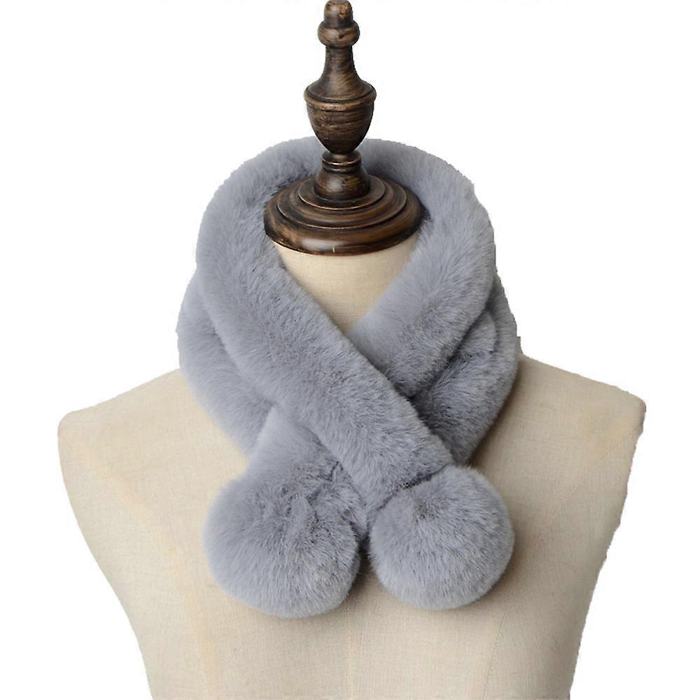 Écharpe pour femmes, écharpe en peluche d'hiver, écharpe d'hiver en fausse fourrure de lapin, écharpe d'automne, écharpe en fausse fourrure, écharpe tube, écharpe, écharpe, écharpe, foulards
