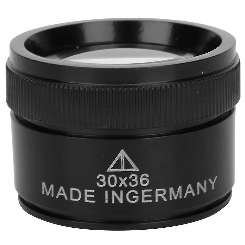 30X Mini Handheld Magnifier Round for Jewelry Identification Component Detection 30x36mm
