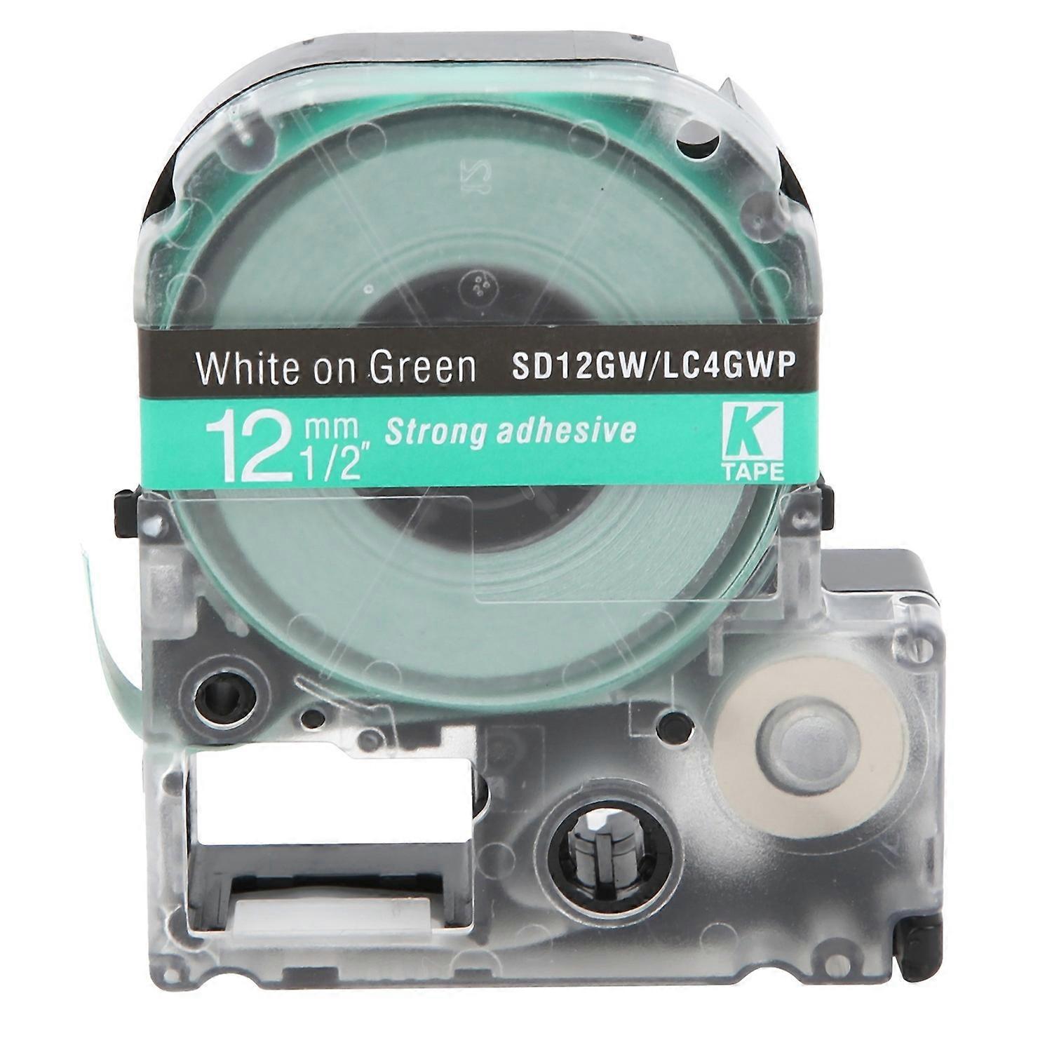 Labeling Tape Corrosion Wear Resistance 12mm Anti Corrosion Label Making for KING JIM Printer