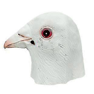 新しいマスカレード動物マスクハロウィーンホラー面白い白い鳩の鳩ラテックスバードヘッドカバーマスク