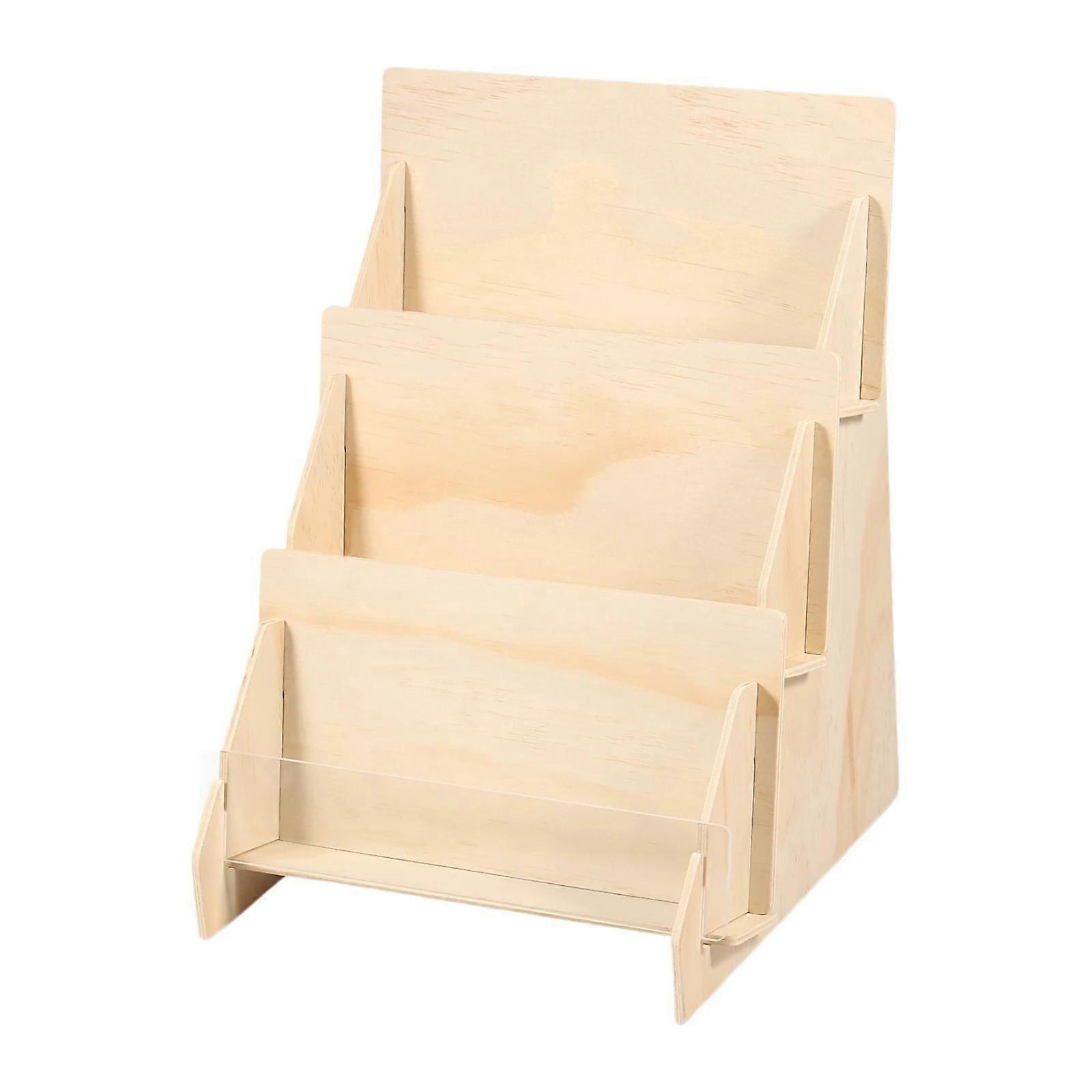 Greeting Card Display Stand 3 Tier Postcard Holder for Sticker Retail Photos