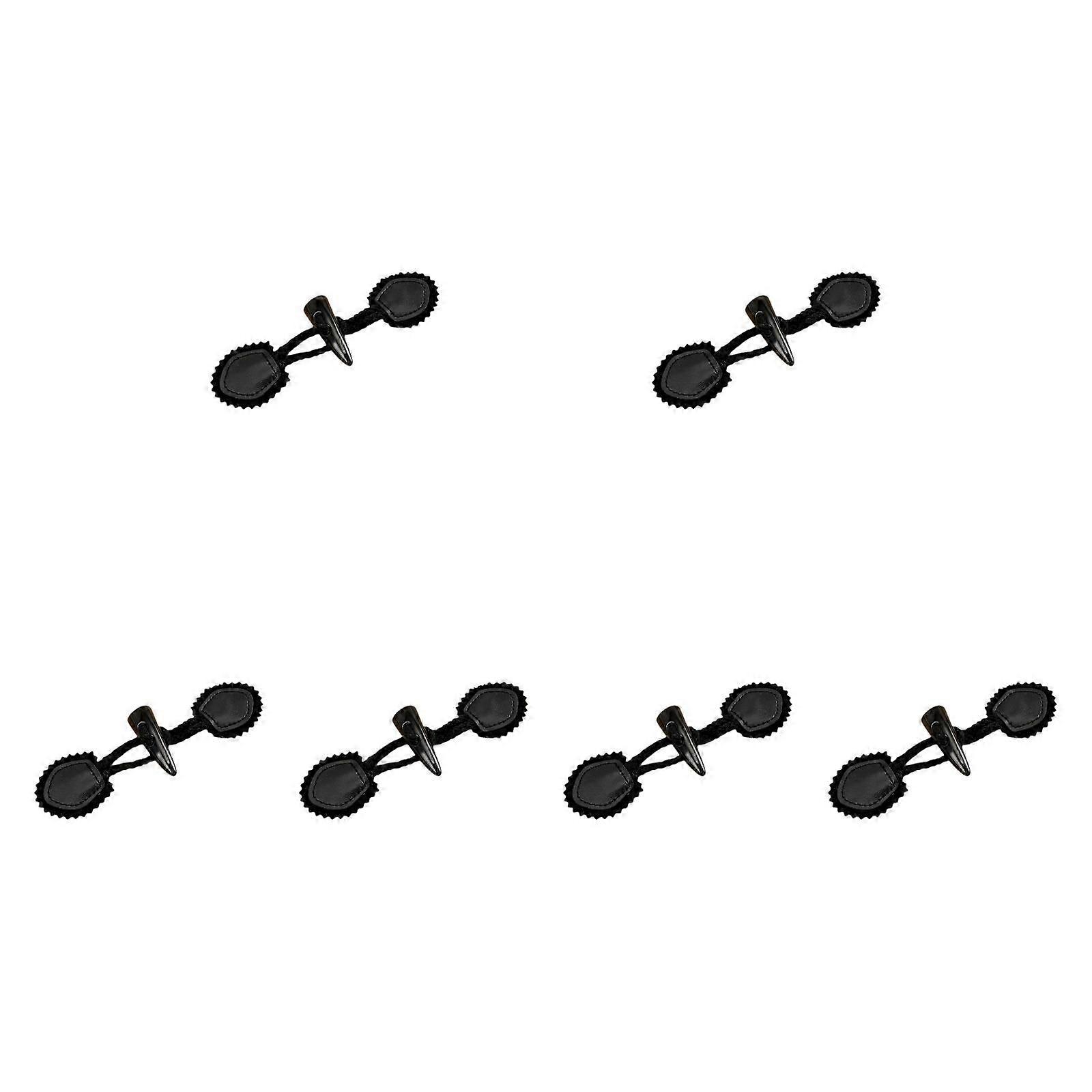 6 Sets Sew on Toggle Buttons Resin Horn Buttons for Winter Coat Bags Clothes Style A