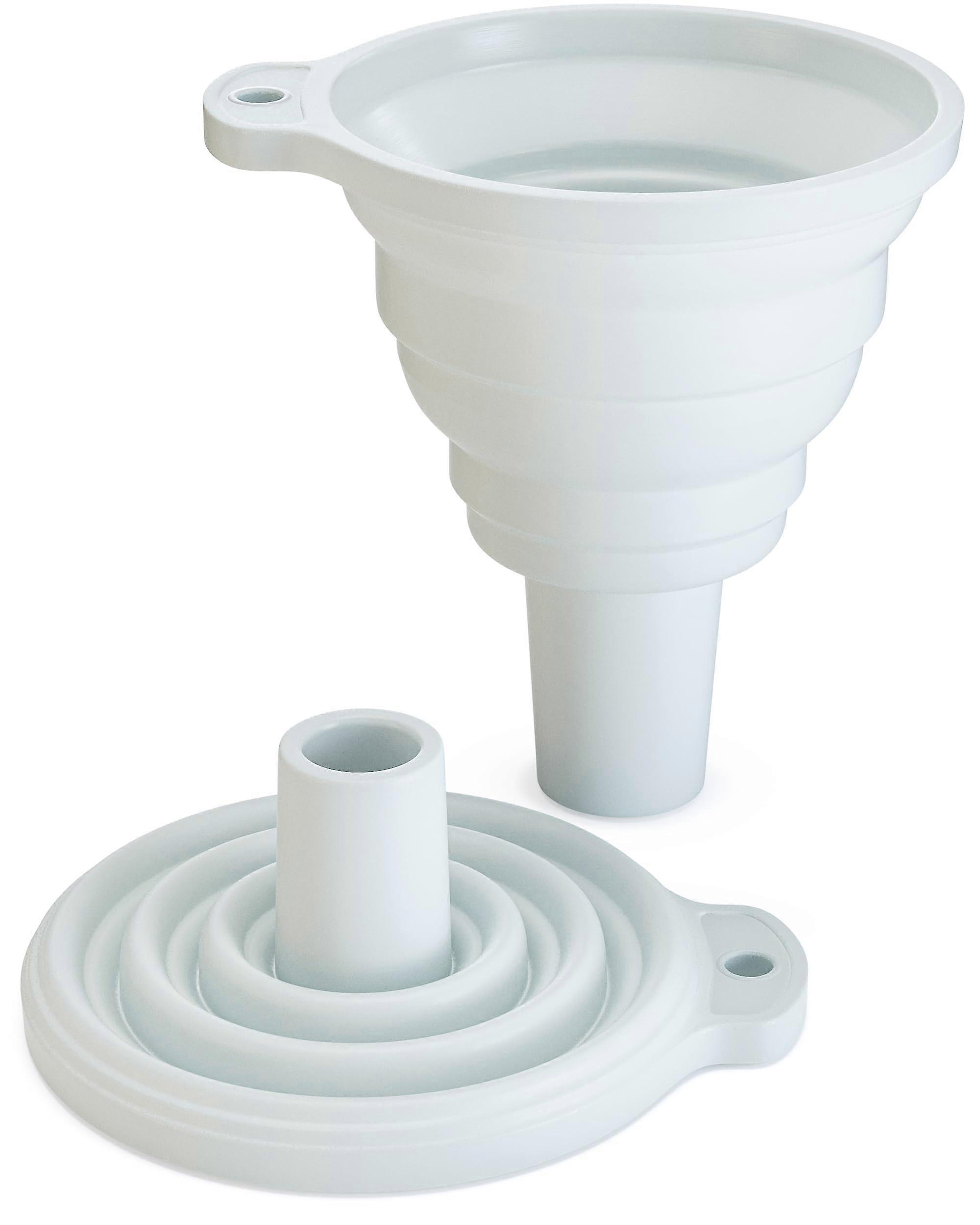 Collapsible Silicone Funnels, 2 Pack for Kitchen, Filling Small Bottles, Automotive Use, Canning Funnels
