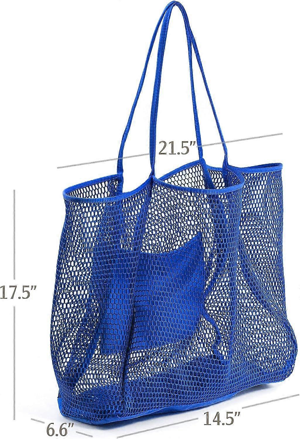 Mesh Beach Tragetasche, blau