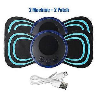 Mini Portable EMS Neck Massagers Electric Neck Stretcher For  Cervical Muscle Pain Relief And Shoulder Relaxation Massagers Patch