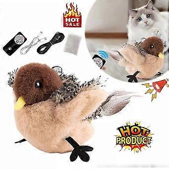 Kattleksak Interaktiv kvittrande fågel Kattflaxande fågel hjälper katten att träna