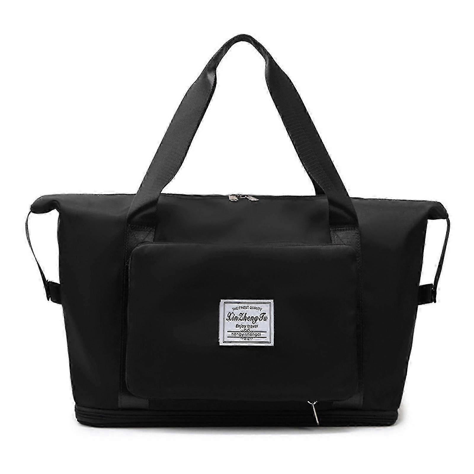 Large Capacity Folding Travel Bag Dry And Wet Separation Foldable Travel Duffel-Good