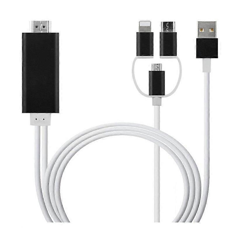Type-c To Hdmi Three In One Mobile Phone Projection Cable