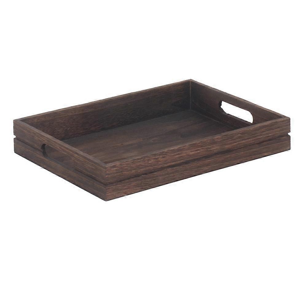 Dark Wooden Serving Tray