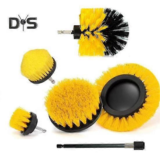1 Set Electric Drill Brush Kit Bathroom Tub Tile Grout Gap Car Wheel Hub Cleaning Power Scrubber Brush Drill Brush Attachment