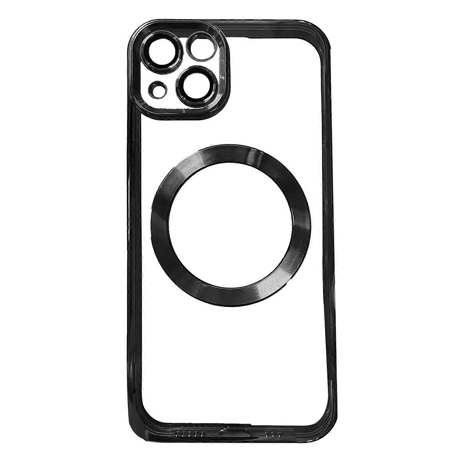 Mobile phone protective case fashion electroplating magnetic absorption full coverage shockproof mobile phone case suitable for iPhone