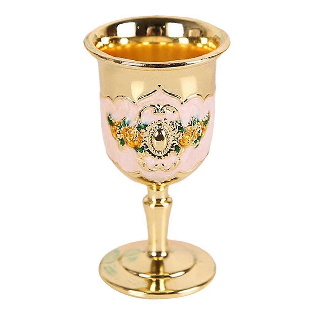 MagiDeal Metal Goblet, Carving Pattern Handmade Cup Bar Dinners Parties