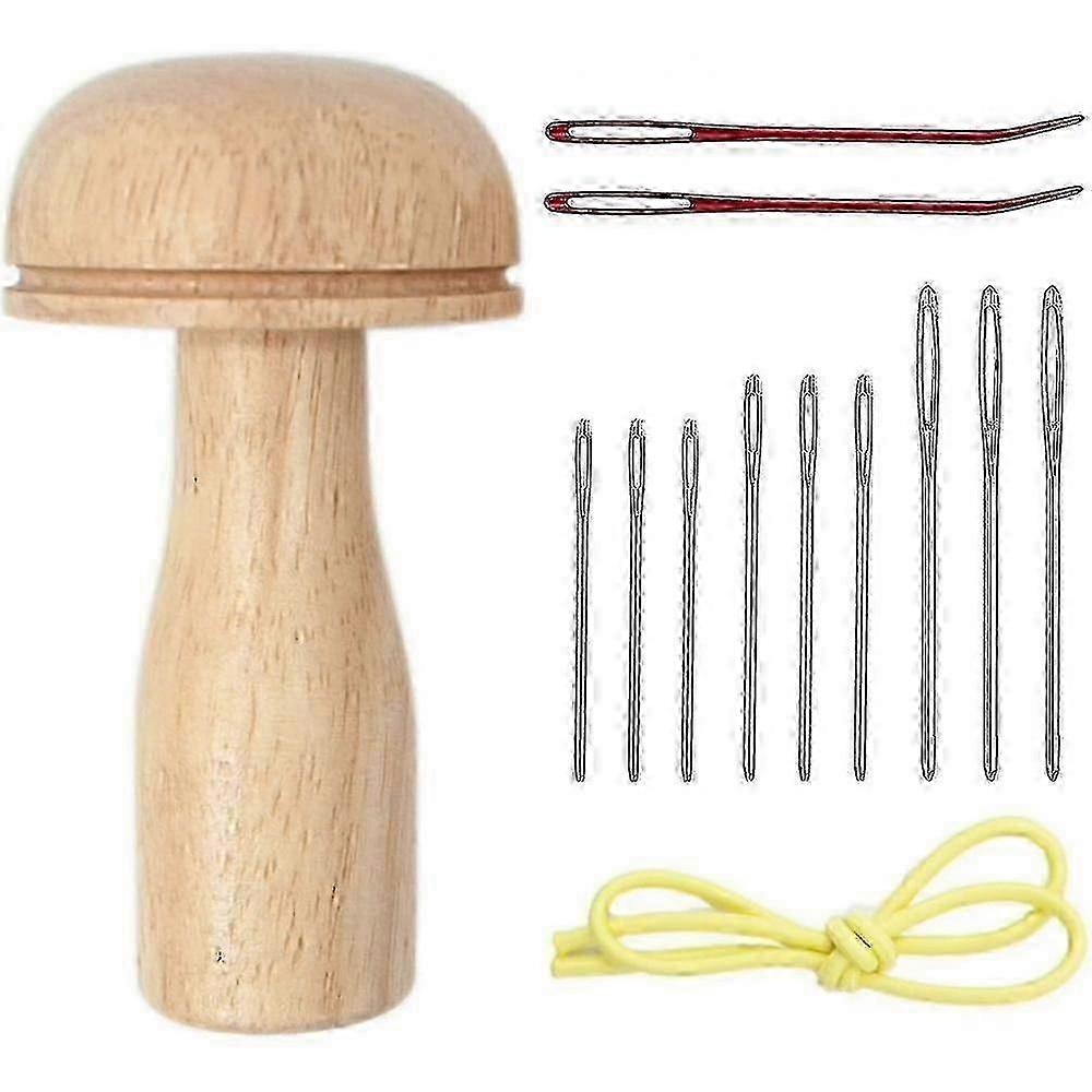 Darning Needle With Cute Darning Mushroom 13pcs Sewing Kit Darning Kit Nice Gift ZTJ