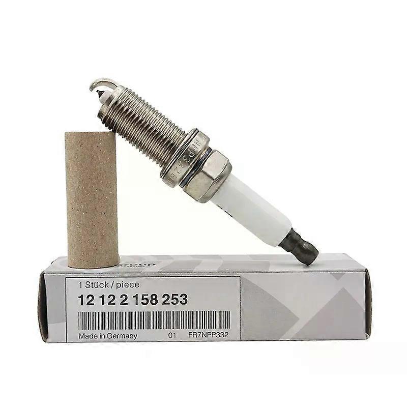 12122158253 FR7NPP332 Platinum Spark Plugs compatible for E60 E70 E83 E85 E88 E90 X3 X4 X5 N51 N52 OEM 12122158 253 Auto Parts