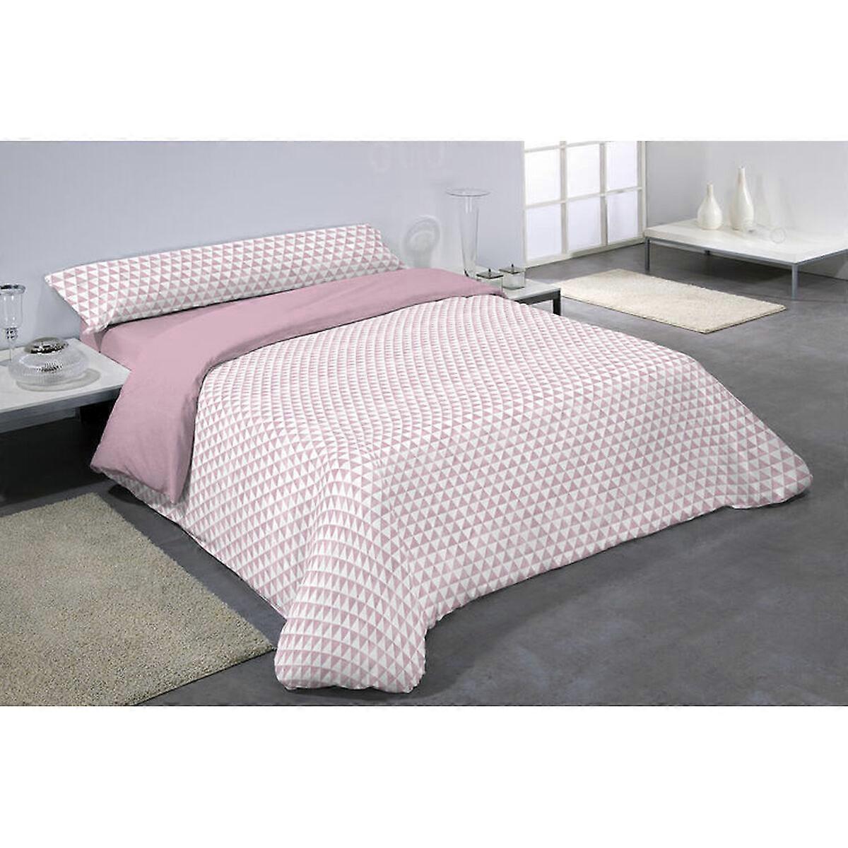 Duvet cover set Hosteline DAREL Pink Double size 3 pieces