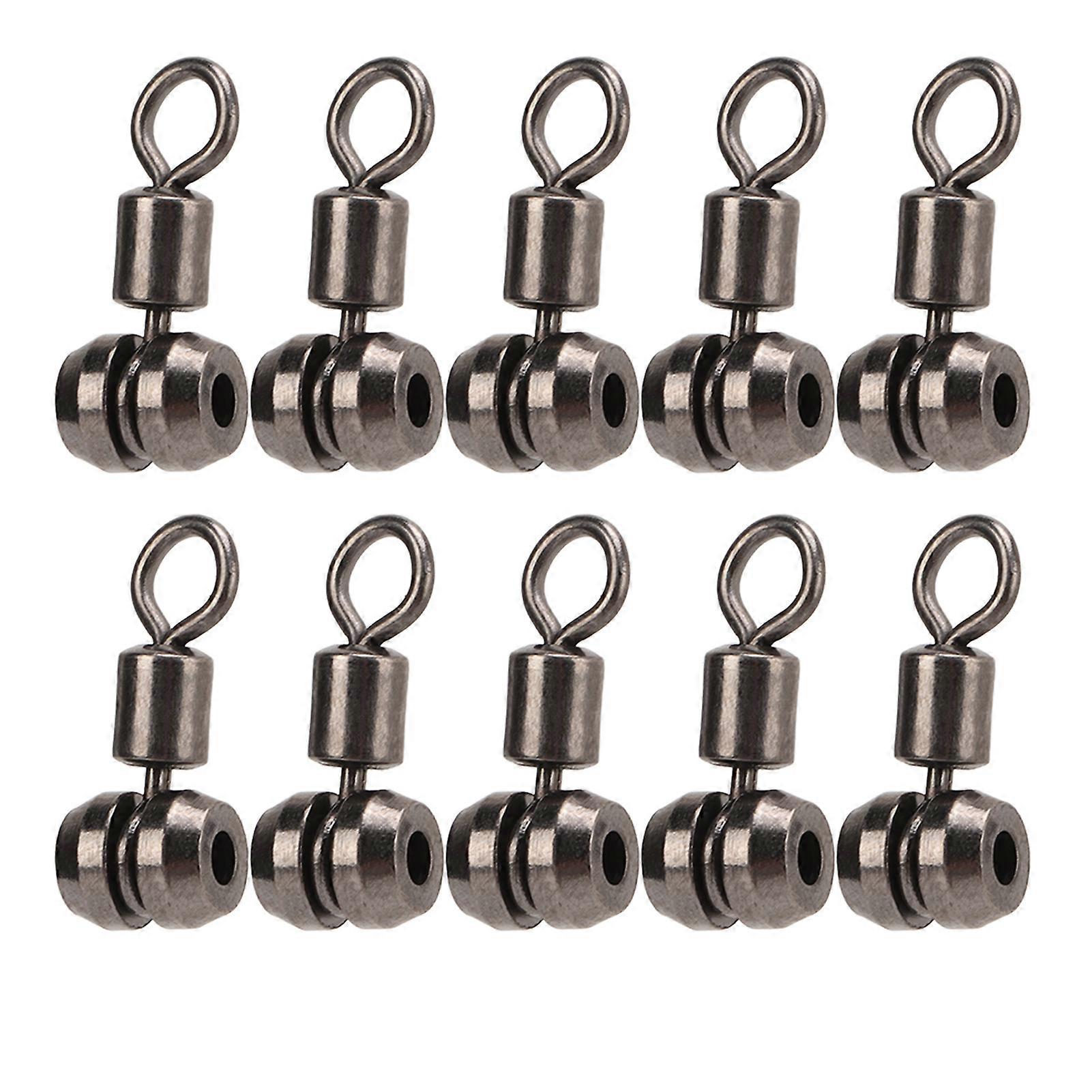 10pcs 3 Way Brass Fishing Swivels T-Swivels Triple Swivels Cross Fishing Connectors
