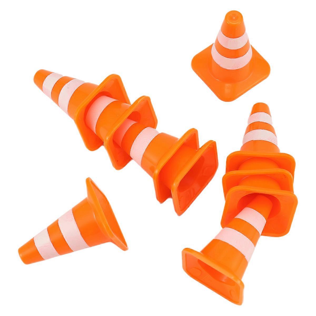 10Pcs Miniature Road Cones Construction Cones Kids Traffic Cones Toys