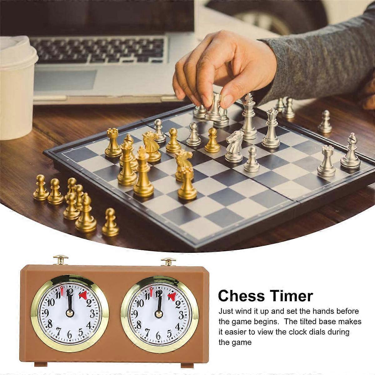 Mechanical Chess Clock Analog for Chess Game Timer Clock Official Clocks No Battery Needed