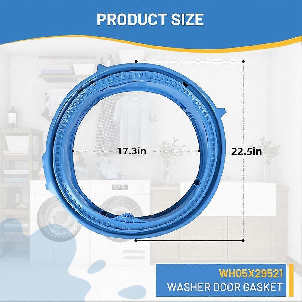 WH05X29521 Gasket for GE Washing Machine, Washer Door Boot Gasket Seal Replacement Washing Machine D