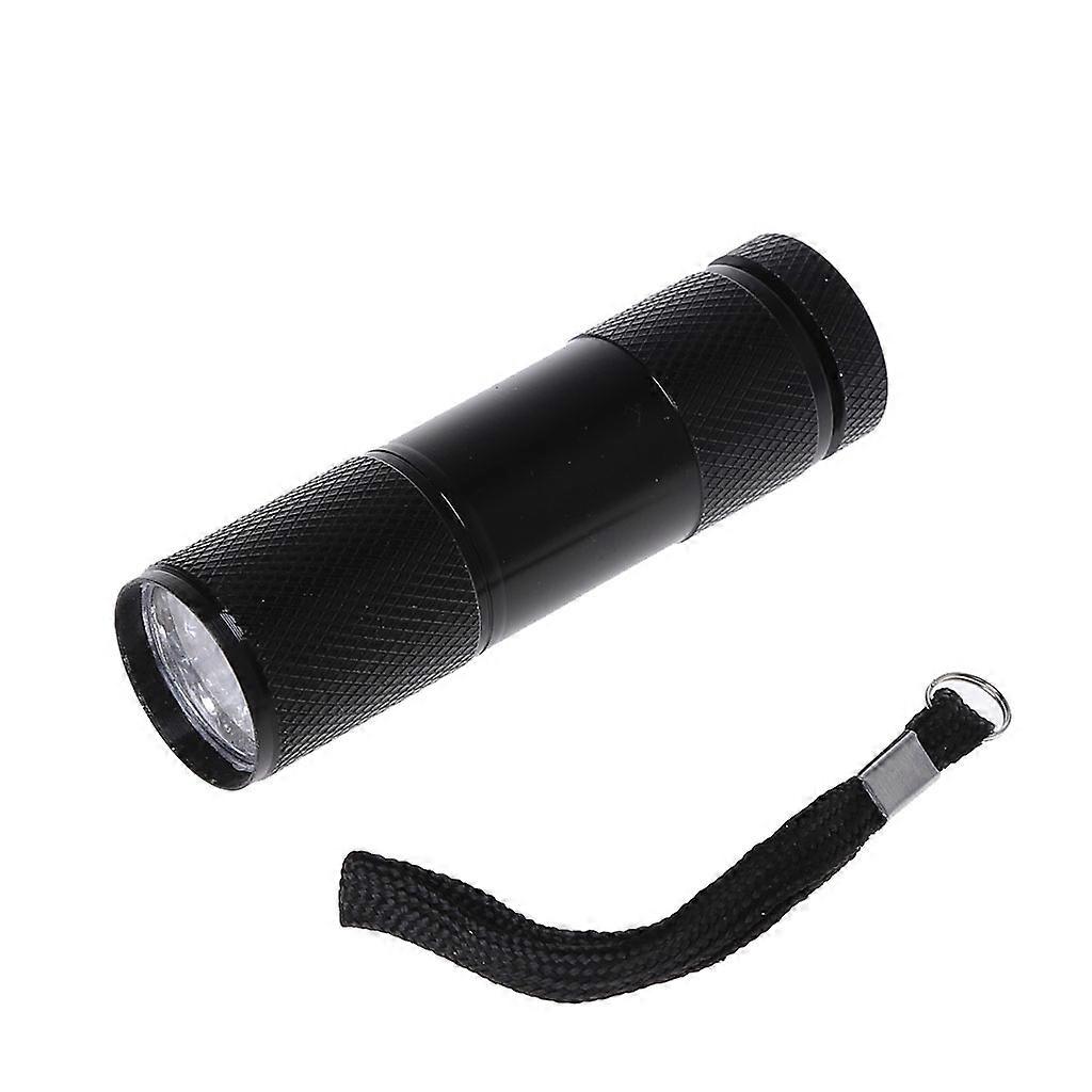 Mini Detection 9 LED UV Ultra Violet Flashlight Blacklight Torch Light Lamp New