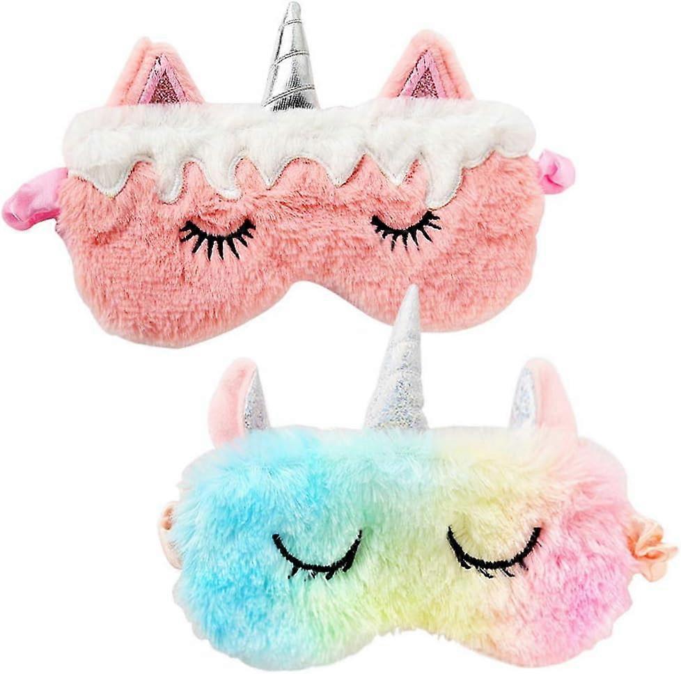 Sleeping Eye Cover, Plush, Super Soft, Breathable, Unicorn