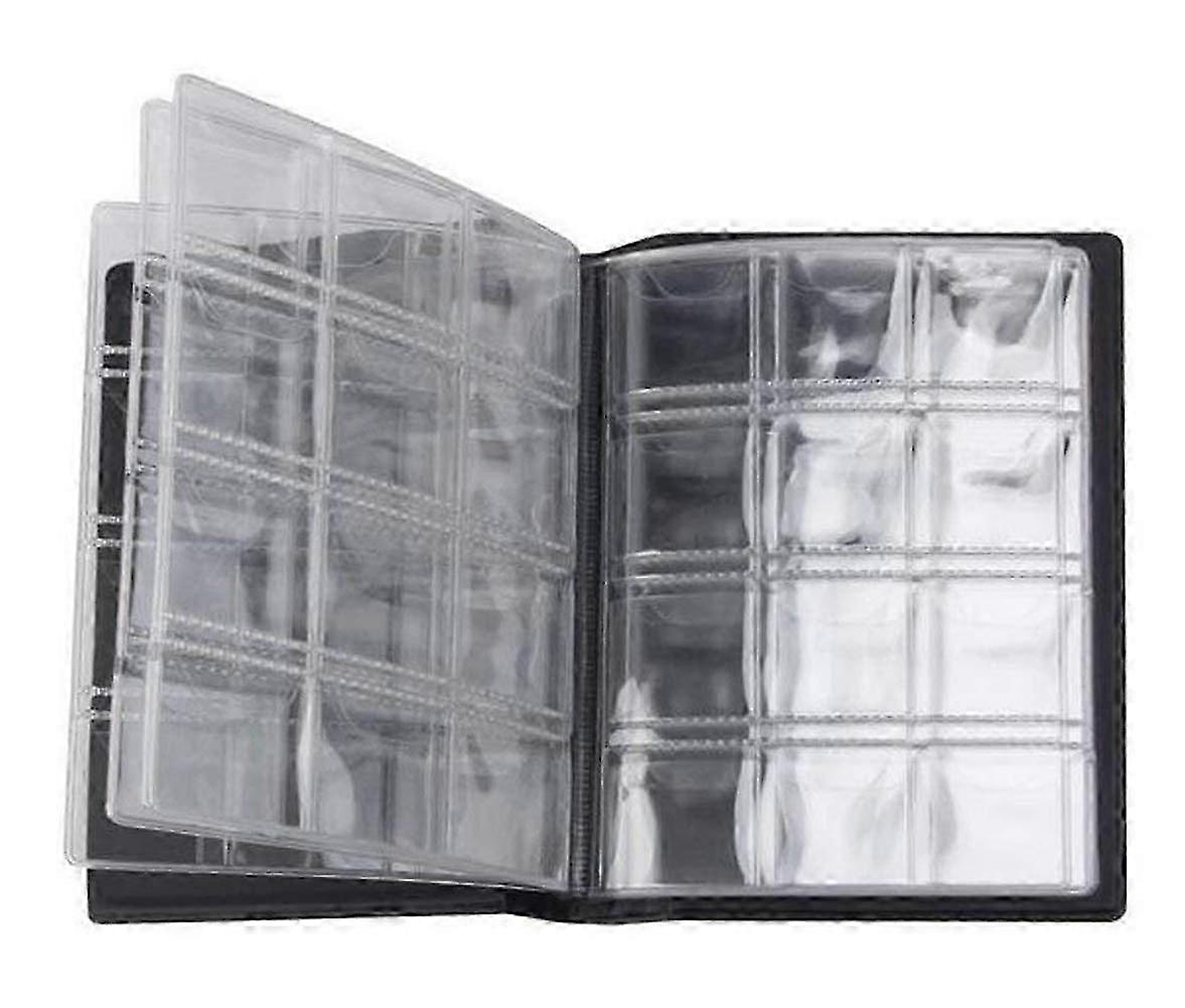 1 Piece Black 10 Pages 120 Pockets Coin Collection Album Commemorative Coins Penney Storage Book Hol