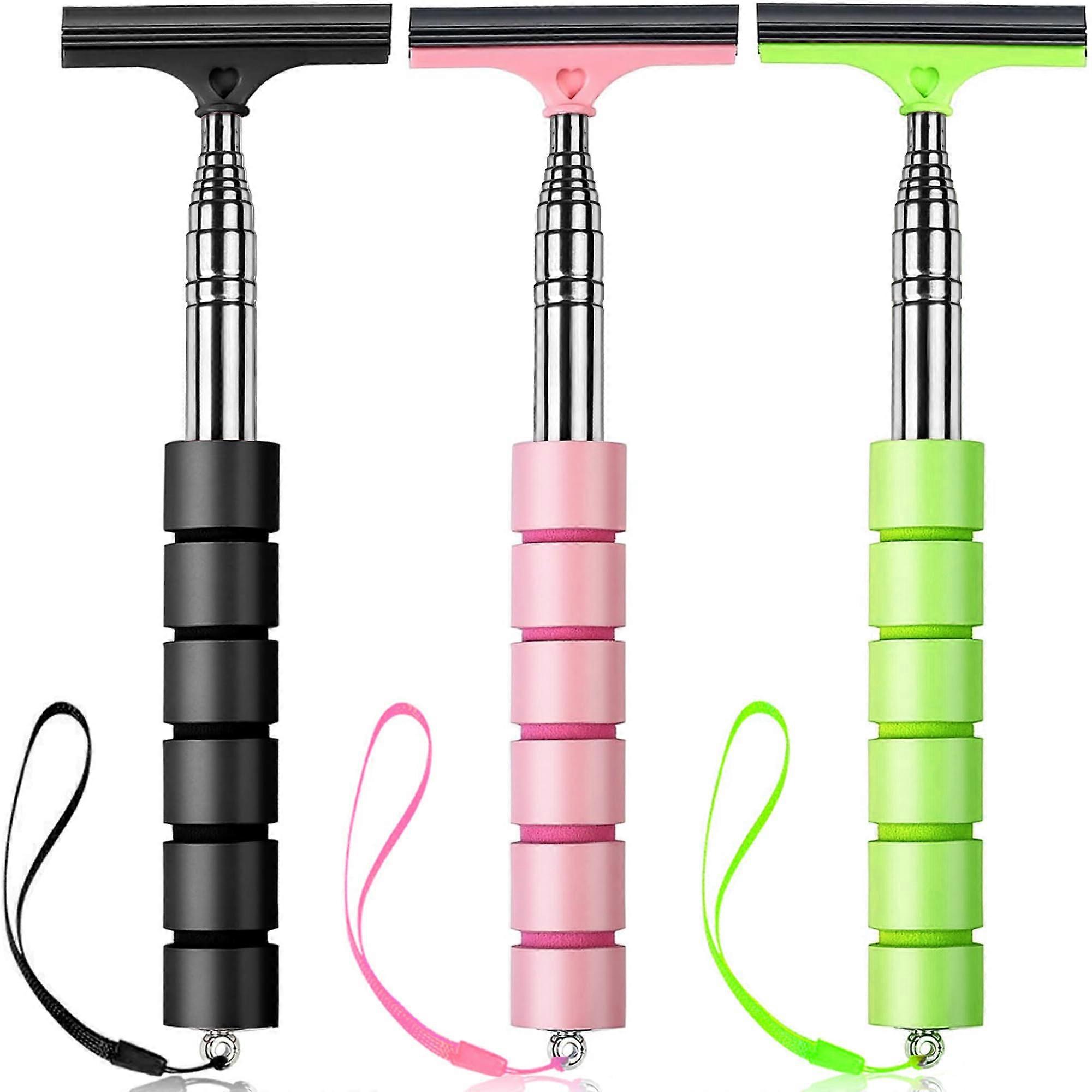 3 PCS Side Mirror Squeeeee, Car Squeeegee, Mirror Retainable Car Mirror Wiper