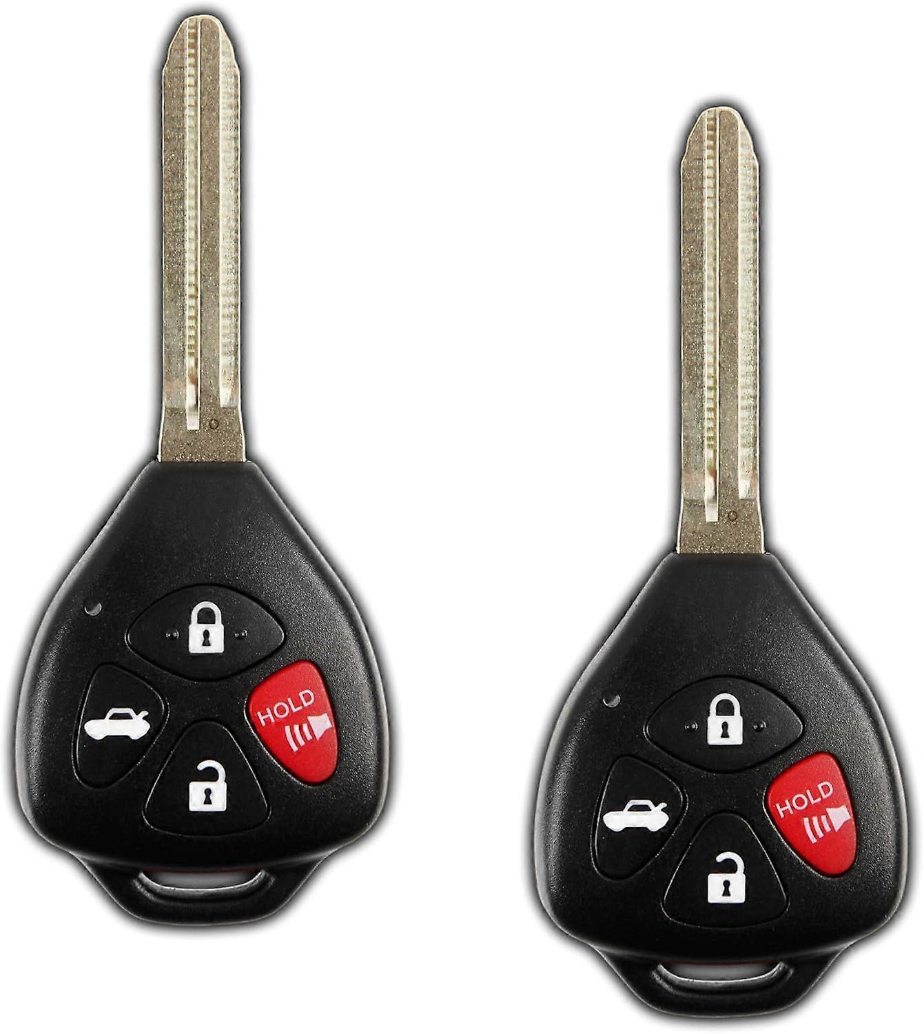 2X Key Fob Replacement for 2007 2008 2009 2010 Toyota Camry Corolla Keyless Entry Remote R