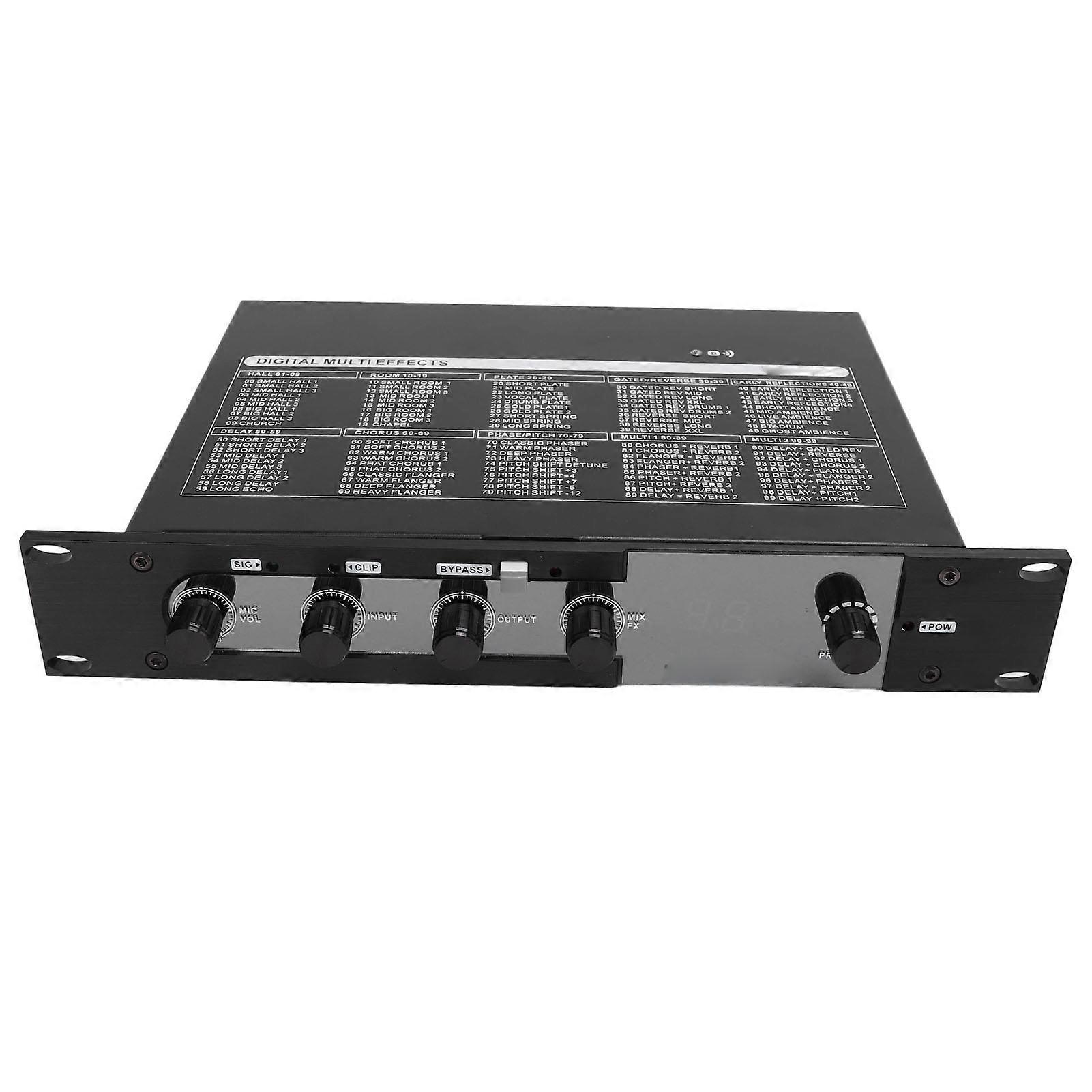 Karaoke Mixer Effector 99 DSPs Wireless Digital Stereo Sound Effect Processor 100‑240V US Plug