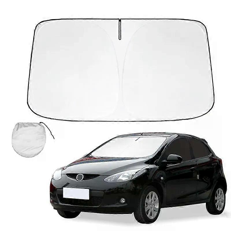 Car Windshield Sun Shade For Mazda 2 Sunshade Summer Visor Protector Foldable Blocks UV Rays Protection Accessories