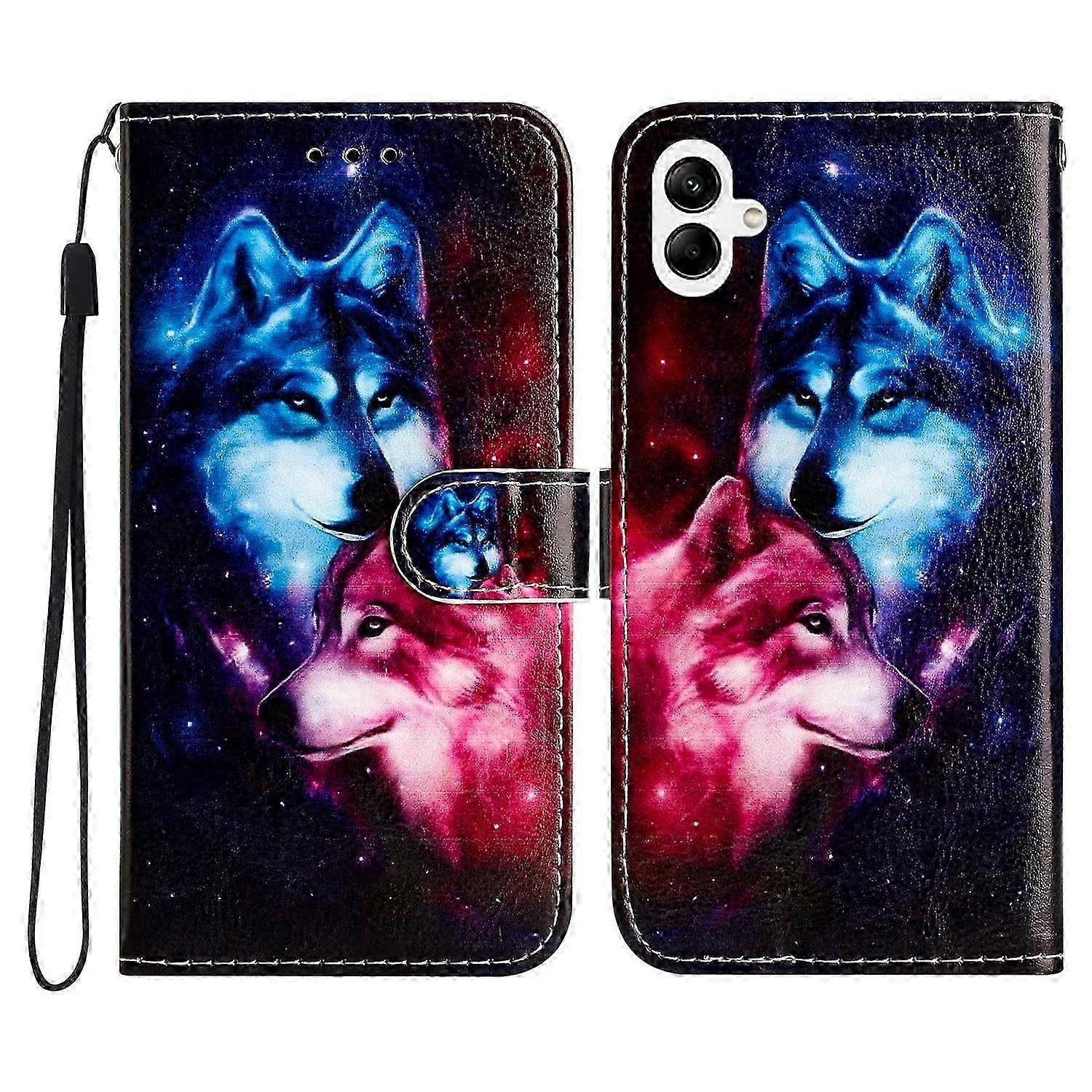 For Samsung Galaxy A06 Wallet Case Printed Pattern Design Leather Phone Cover
