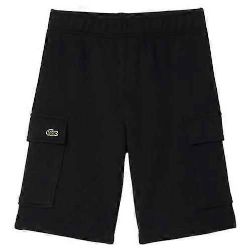 Lacoste Garçon Short cargo en molleton de coton brossé