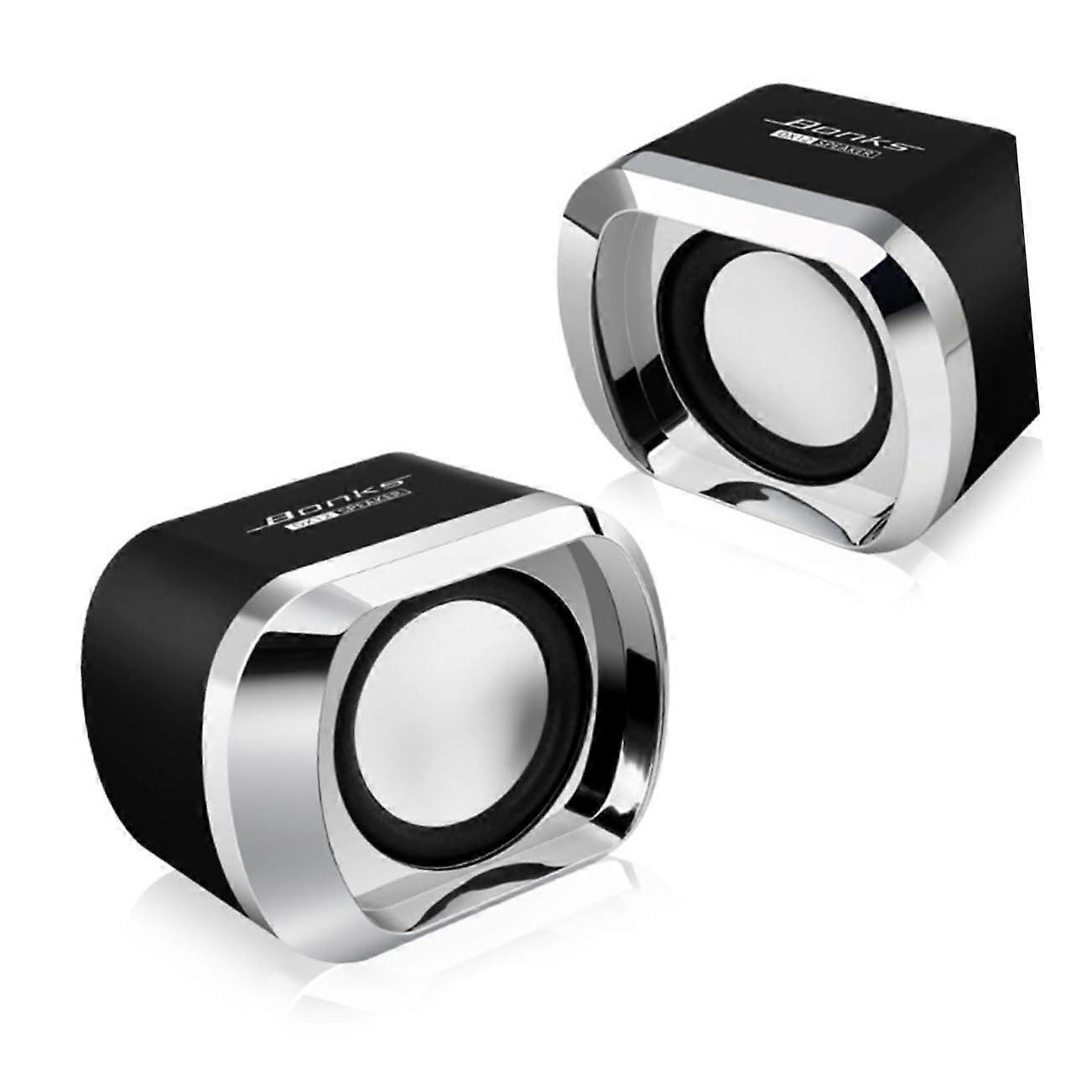 2pcs Mini 2.0 Wired Laptop Speakers Computer Speakers for Desktop Pc Multimedia Pc Speaker
