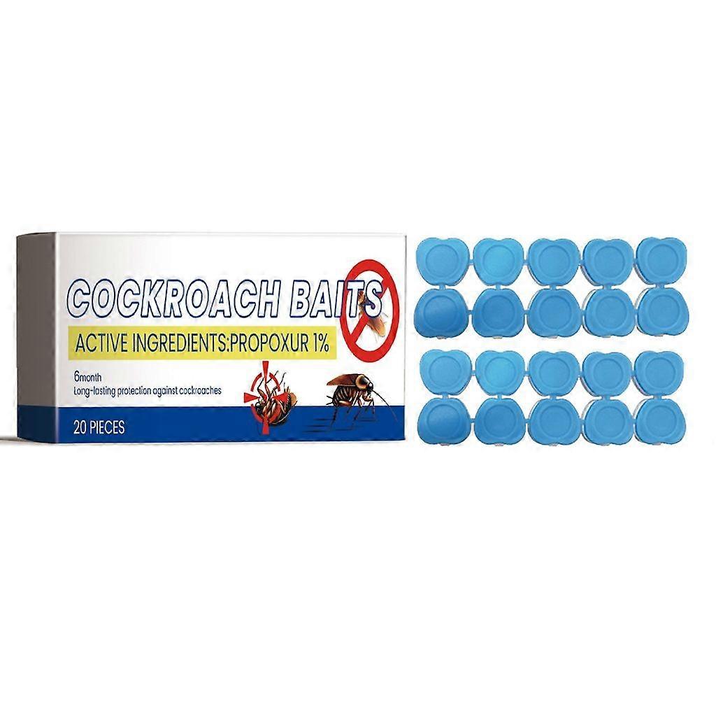 20Pcs Roach Killers Indoor Infestation Roach Baits Cockroach Killers Indoor