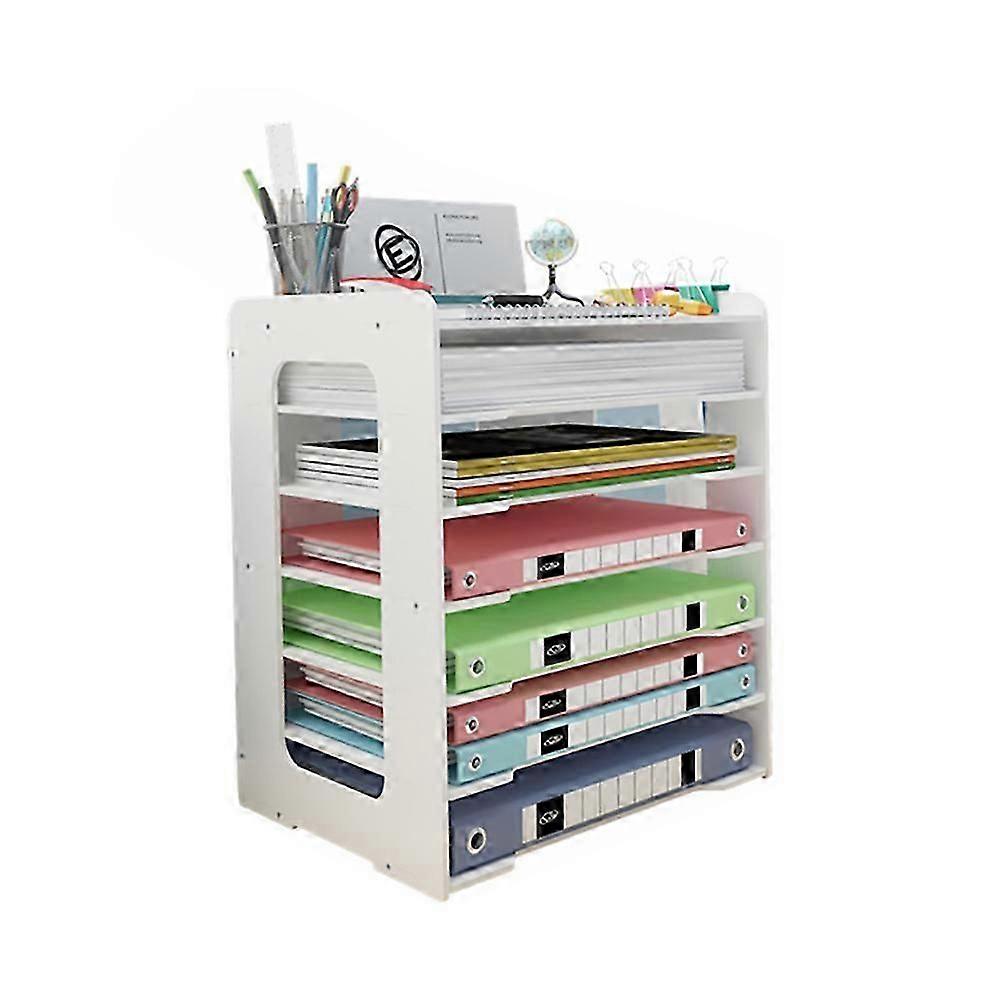 Scrapbook Paper Organizer with Formaldehyde-Free Plates, Waterproof Surface for Desktop File Organizer, Easy Assembly with No Tools Required well