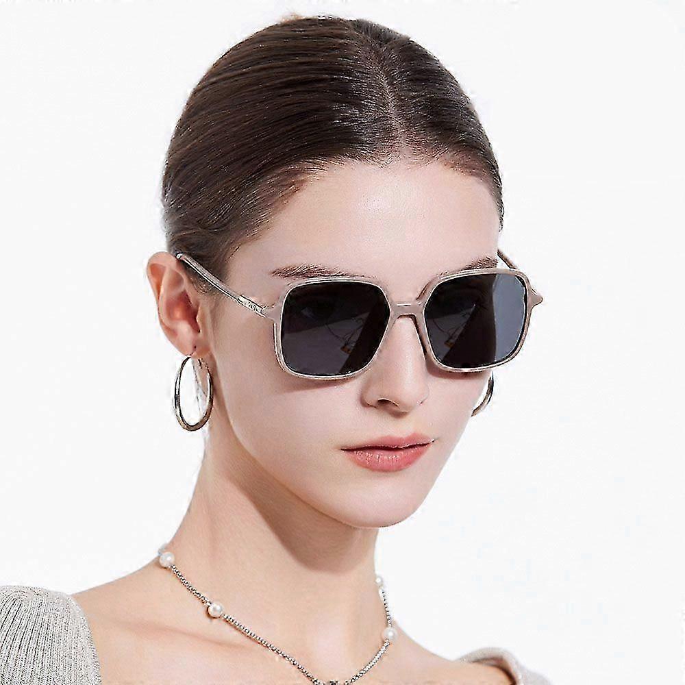 Polarised Sunglasses Women's Square Frame Sunscreen Sunglasses for Travelling