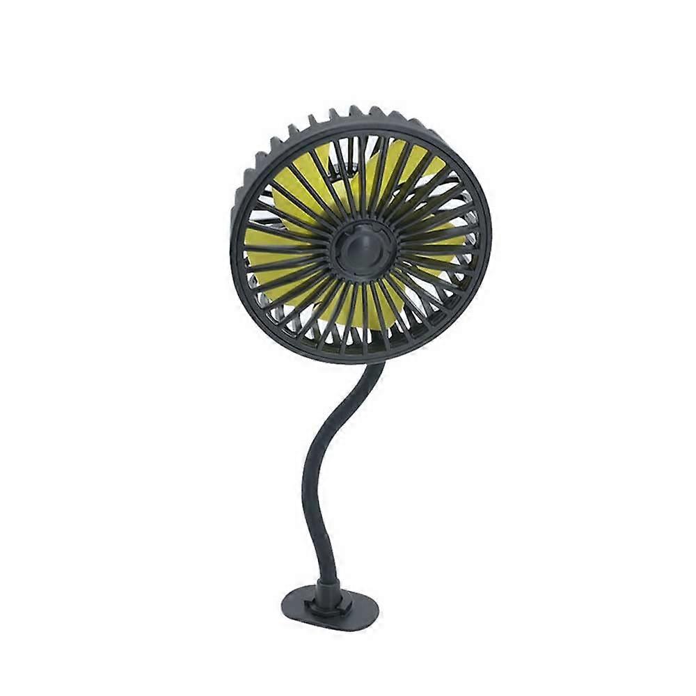 Car Rechargeable Fan, Portable Car Cooler Fan Mini Car Air Fan 360° Rotation for Headrest or Dashboard with USB Drive Adjustable.
