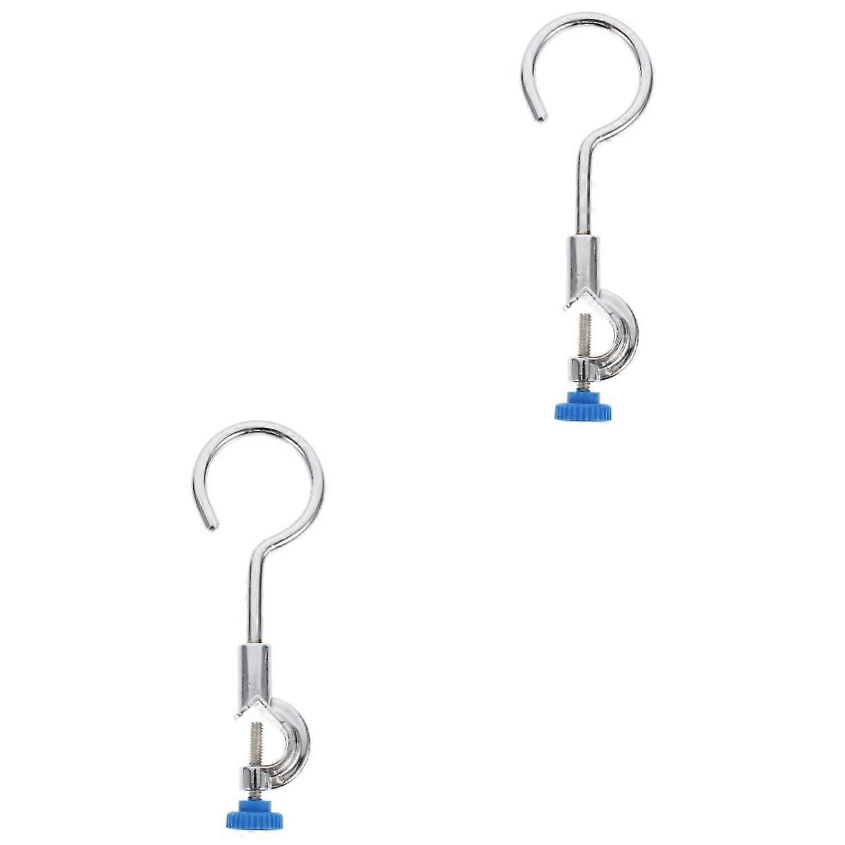 Laboratory Grade Metalware Retort Ring Clamp Support Stand - 2 Pcs Lightweight Portable Adjustable Stainless Steel