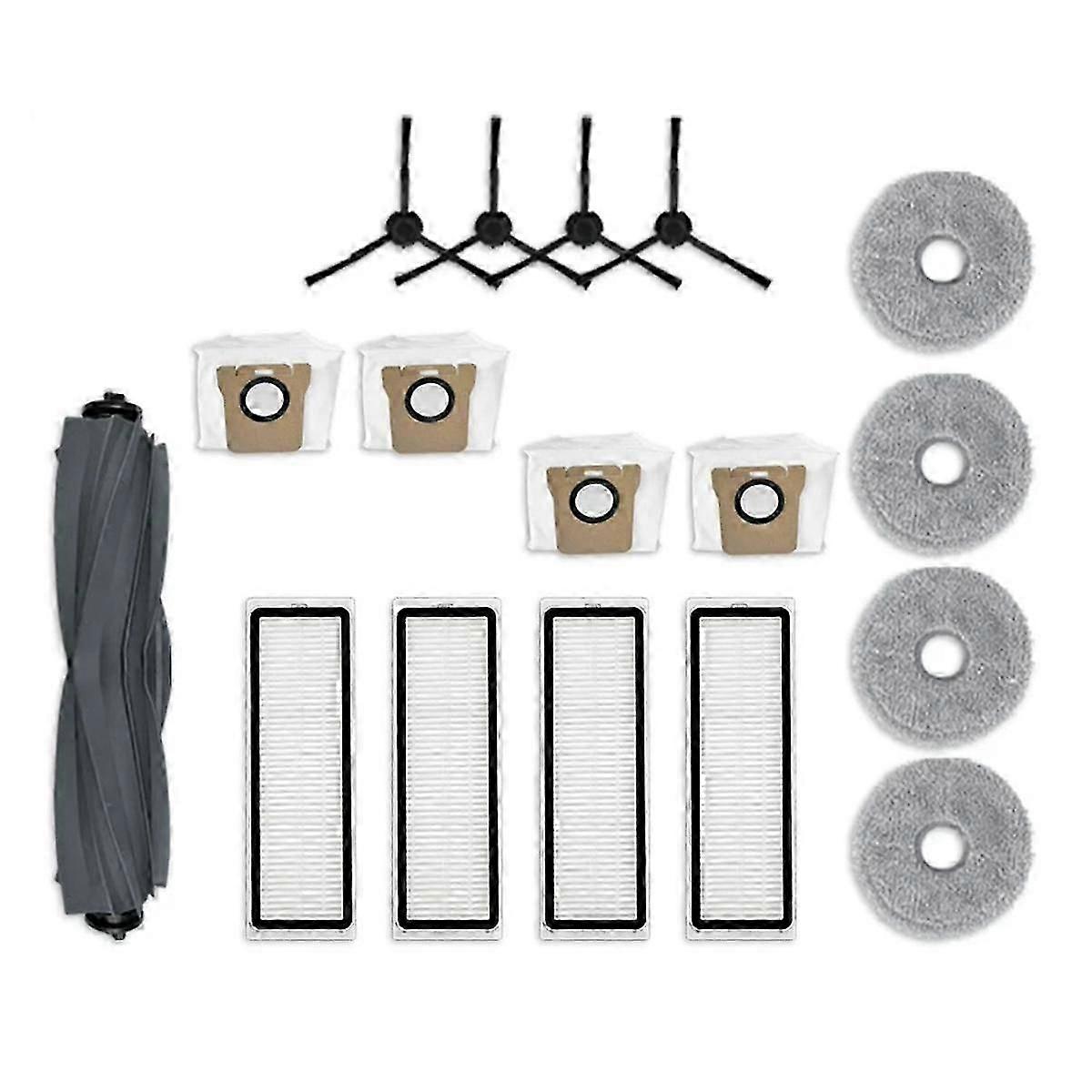 For Bot L30 Ultra Robot Vacuum Cleaner Spare Parts Main Side Brush HEPA Filter Mop Pad Dust Bags