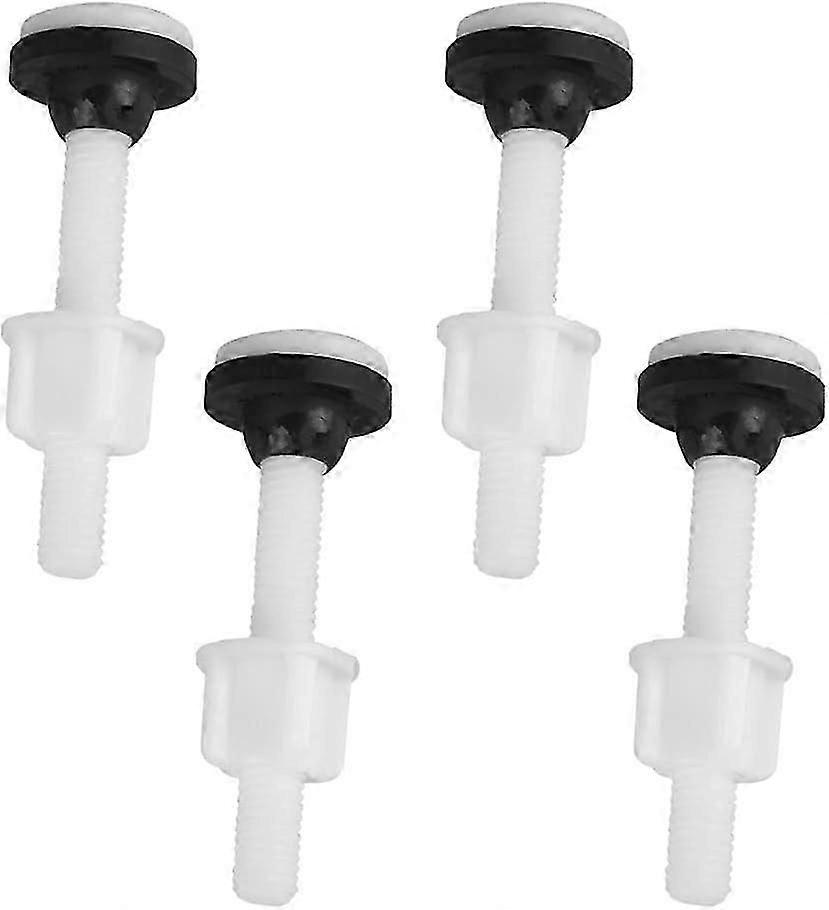4個のトイレタンクネジプラスチックトイレタンクボルトトイレタンク修理用白いトイレ