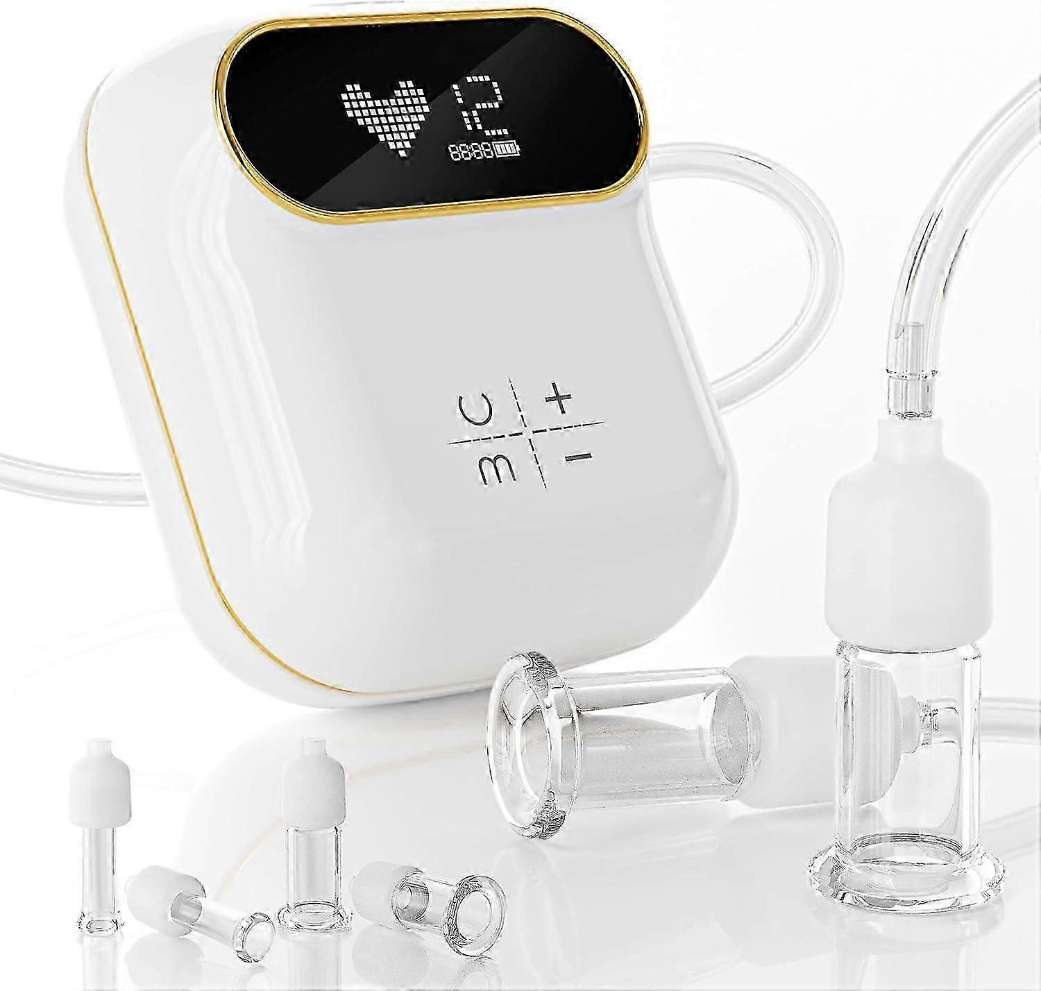 Set elettrico per la terapia di coppettazione facciale da 6 pezzi in vetro, 3 in 1 Gua Sha Strumenti per il viso