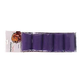 Hundbajspåsar 15-Count Per Roll Avfallspåse med Easy-Tie Handtag Läckagesäkra Miljövänliga biologiskt nedbrytbara PET-bajspåsar