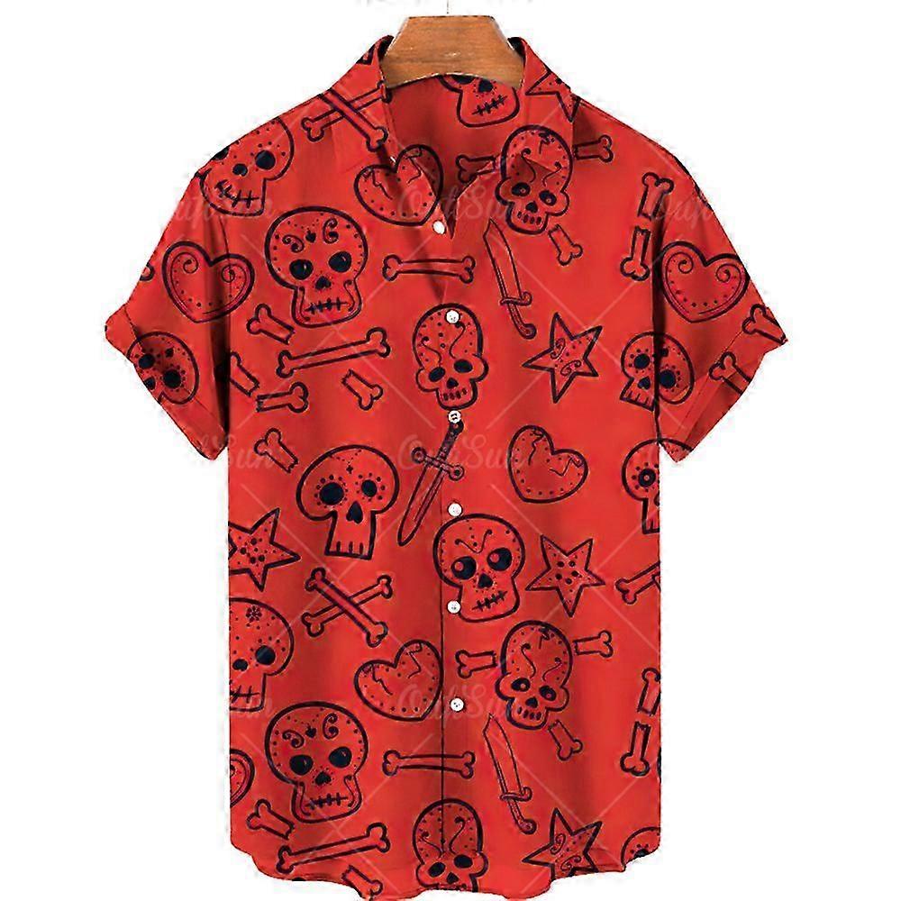 Férfi rövid ujjú ing Nyári alkalmi ing