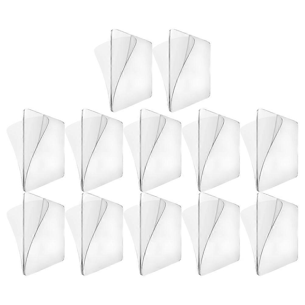 12pcs Clear Double Sided Mounting Adhesive Tape Transparent Traceless