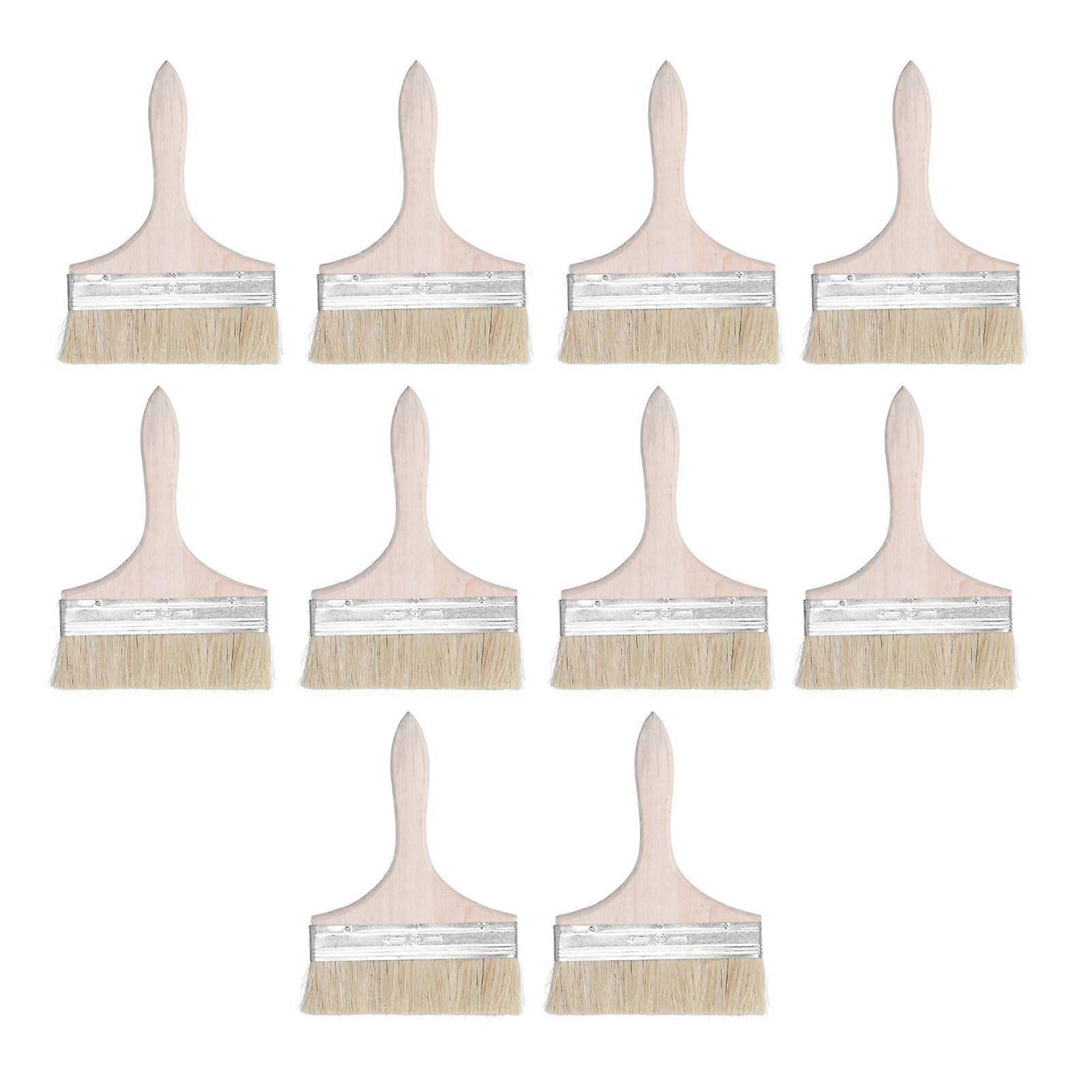 High quality  10-pack multi-purpose artificial hair brushes