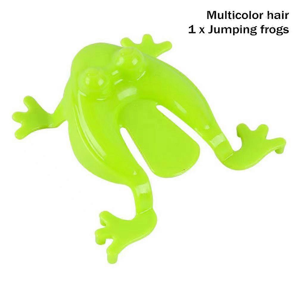 Multicolor mixed hair (A)$Little jumping baby jumping frog mini jumping frog jumping frog plastic toy