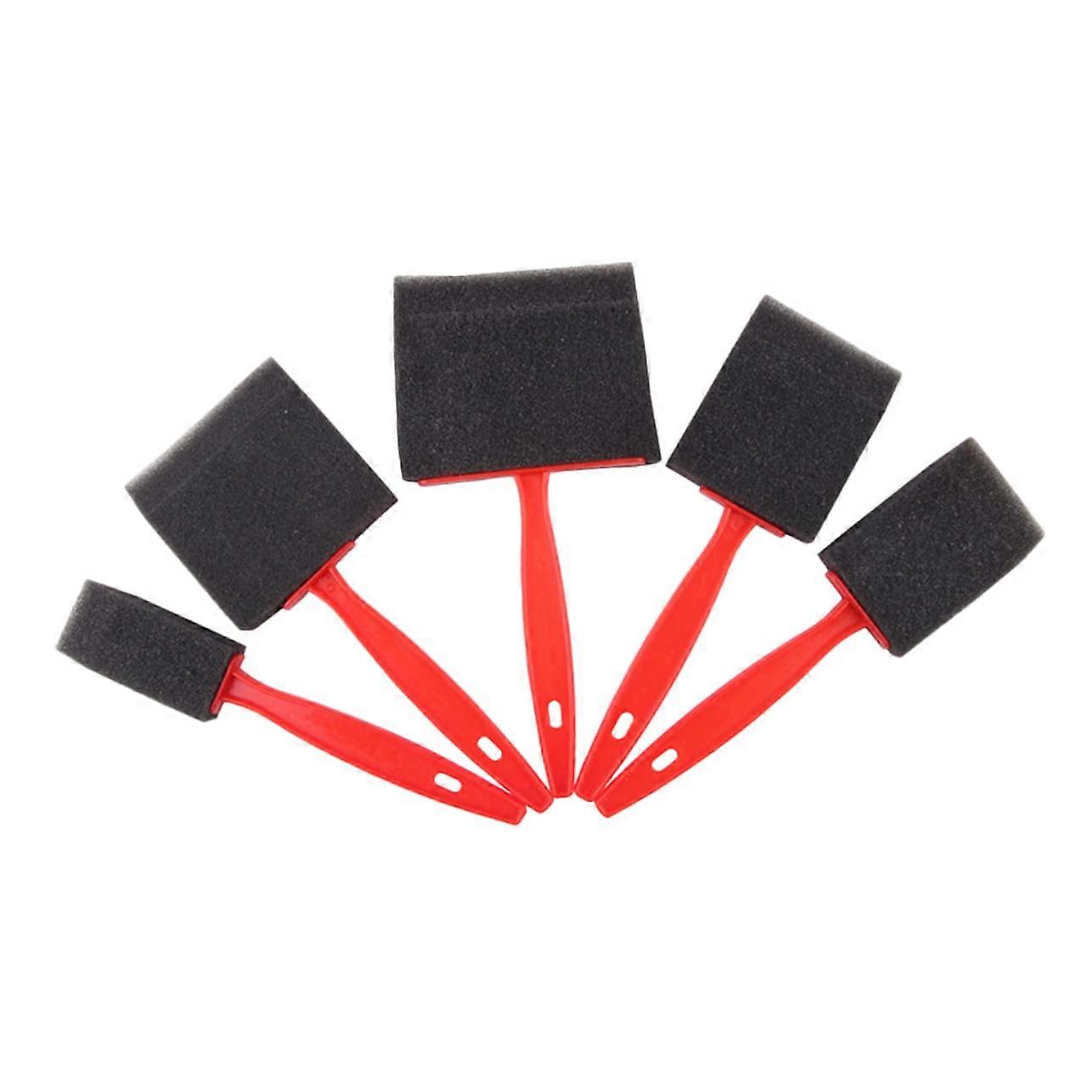 Sponge Painting Brushes Set of 180 Multi-Color Art Sponge Brushes with Wood Handle for Kids Craft Projects